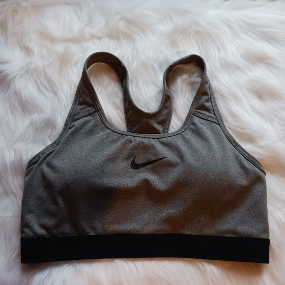 Nike Other - Nike Sports Bra Med, dry fit, padded, racer back, grey